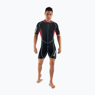 Мъжки неопреннов костюм за плуване SEAC Shorty Ciao 2,5 mm black/red