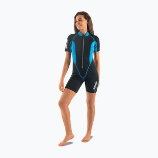 Дамски неопренов костюм за плуване SEAC Shorty Ciao 2,5 mm black/blue