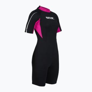 Дамски неопренов костюм за плуване SEAC Shorts Relax 2.2 mm black/pink