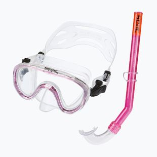 Комплект за шнорхелинг за деца SEAC Marina Bis Set pink