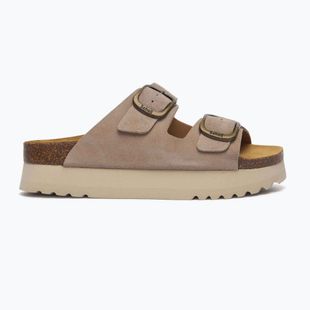 Scholl Lucie Suede dark beige дамски джапанки