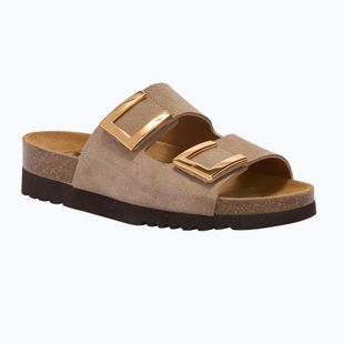 Дамски чехли Scholl Montery 2 Straps Ad Med beige