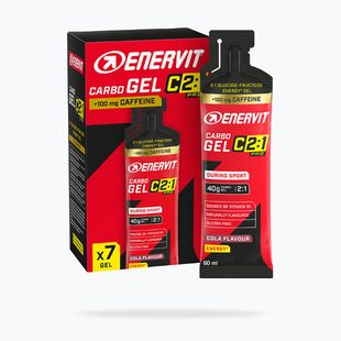 Комплект енергийни желета Enervit Carbo Gel C2: 1Pro 7 pcs x 60 ml cola with caffeine