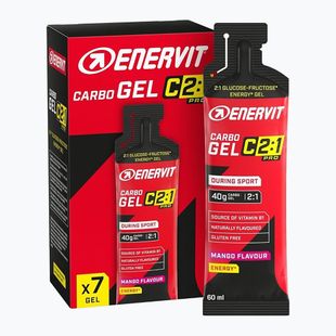 Комплект енергийни желета Enervit Carbo Gel C2:1Pro 7 pcs x 60 ml mango