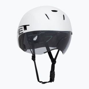Велосипедна каска MET Codatronica white/silver matt glossy