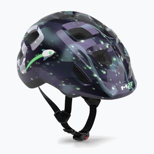 Детска велосипедна каска MET Hooray space glow in the dark