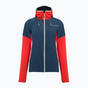Дамски потник La Sportiva Session Tech Hoody storm blue/cherry tomato trekking sweatshirt