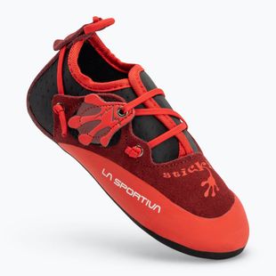 Детска обувка за катерене La Sportiva Stickit chili/ poppy