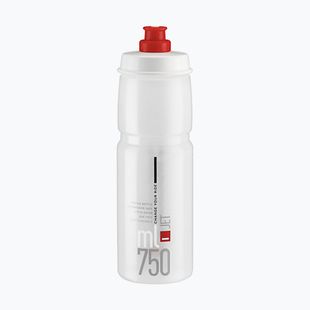 Велосипедна бутилка Elite Jet 750 ml clear/red logo