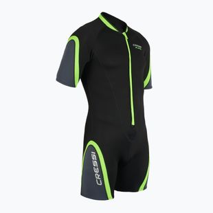 Мъжки хидрокостюм Cressi Playa Shorty 2.5 mm black/lime