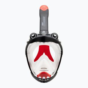 Детска цялолицева маска за шнорхелинг Cressi Kiddy Full Face Jr black/clear/red