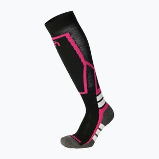 Детски скиорски чорапи Mico Medium Weight Warm Control Ski nero/fucsia