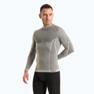 Мъжка термоактивна блуза Mico Odor Zero Round Neck grigio