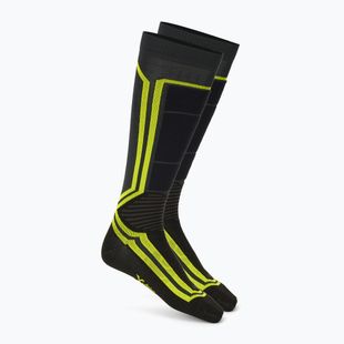 Скиорски чорапи Mico Light Weight Odor Zero X-Static Ski antracite/giallo fluo