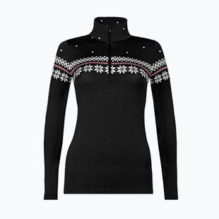 Дамски термо суитшърт Newland Hilde Half Zip black/white