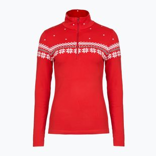 Дамски термо суитшърт Newland Hilde Half Zip red/white
