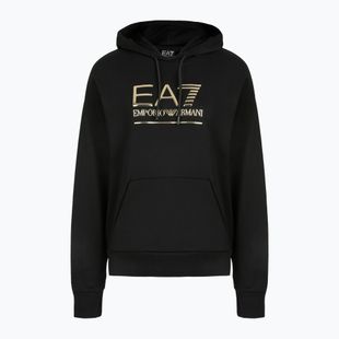 Мъжки суитшърт EA7 Emporio Armani Train Visibility Hoodie black / gold