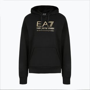 Мъжки суитшърт EA7 Emporio Armani Train Visibility Hoodie black/gold