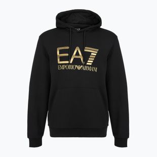 Мъжки суитшърт EA7 Emporio Armani Train Logo Series Big Logo Hoodie black