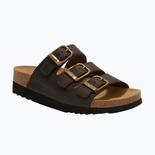 Дамски чехли Scholl Rio Wedge Ad Med dark brown