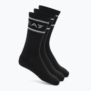 Чорапи EA7 Emporio Armani Train Socks Sponge 3 чифта black / black / black