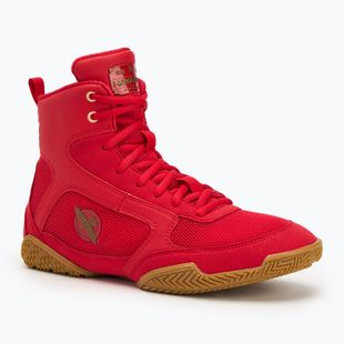 Мъжки боксови обувки Hayabusa Pro black red