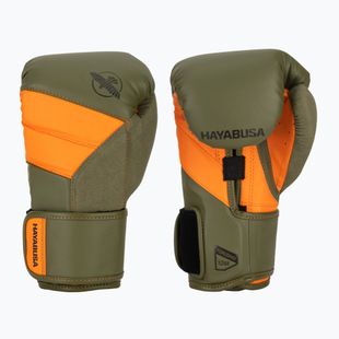 Боксови ръкавици Hayabusa T3 green/orange