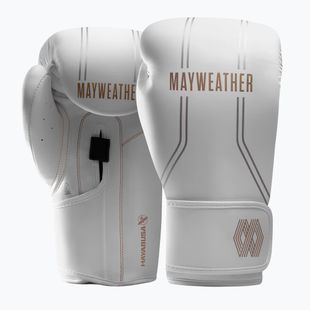 Hayabusa Mayweather Contender бели/златни боксови ръкавици