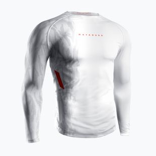Мъжки рашгард с дълъг ръкав Hayabusa Apex Rash Guard white/coral