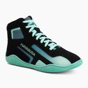 Боксьорски обувки Hayabusa Surge black/cyan