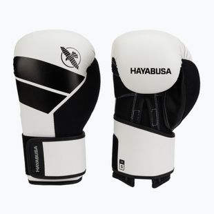 Боксови ръкавици Hayabusa S4 черно-бели S4BG