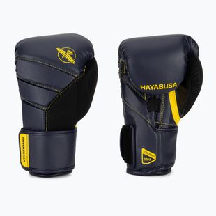 Боксови ръкавици Hayabusa T3 тъмносини/жълти