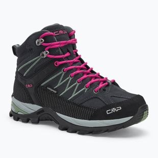 Дамски ботуши за трекинг CMP Rigel Mid Wp anthracite/mineral green