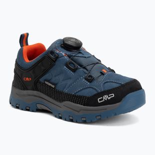 Детски обувки за трекинг CMP Kiruna Low FitGo Waterproof bluestone/arancio