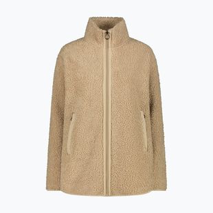 Дамско палто CMP 35P3846 Long Teddy Highloft cookie