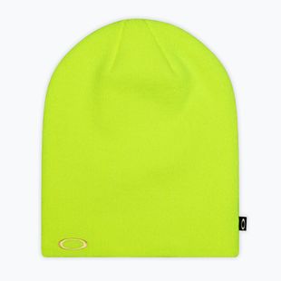 Зимна шапка Oakley Fine Knit neon yellow
