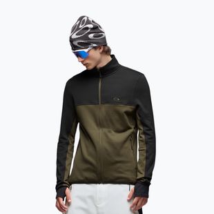 Мъжки суитшърт Oakley Canopy FZ blackout/deep olive