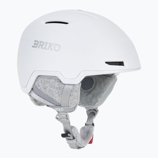Скиорска каска Briko Yuki matt shiny white/silver