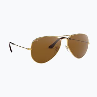 Слънчеви очила Ray-Ban Aviator Classic arista gold/brown polarized