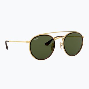 Слънчеви очила Ray-Ban Round Double Bridge arista gold/green g-15