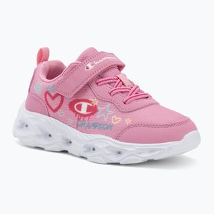 Детски обувки Champion Funfair Print G PS Low Cut blue burgundy/flash/fluorescent pink