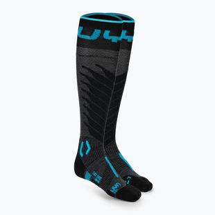 Мъжки ски чорапи UYN Ski One Merino anthracite/turquoise