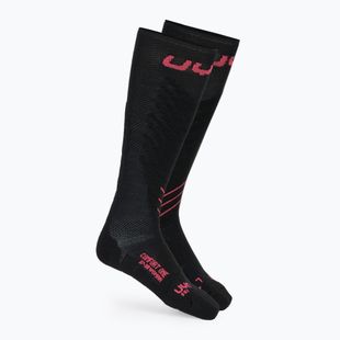 Мъжки скиорски чорапи UYN Ski One Comfort Fit black/pink