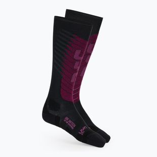 Дамски скиорски чорапи UYN Ski One Biotech black/purple