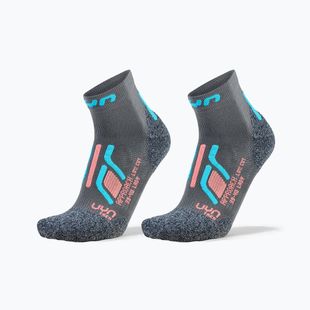 Дамски чорапи UYN Trekking Approach Low Cut 2 pack grey/turquoise