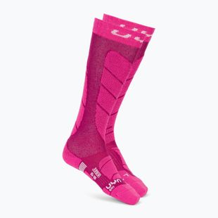 Детски скиорски чорапи UYN Junior Ski pink