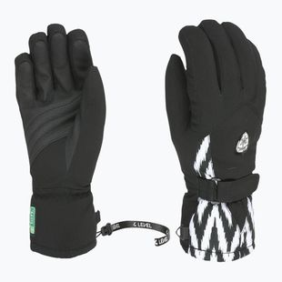 Дамски скиорски ръкавици Level Hero W black/white