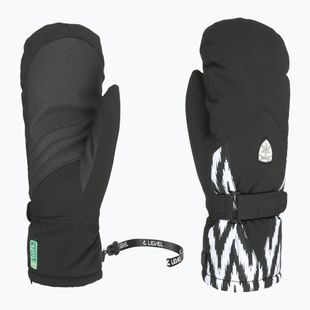 Дамски скиорски ръкавици Level Hero Mitt black/white
