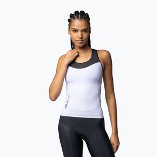 Дамско колоездачно трико Alé Color Block TT бяло