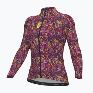 Дамски суитшърт за колоездене Alé Flowery LS Jersey rosa/pink
